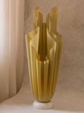 Georgia Jacob “Athena” table lamp in resin and marble, France, 1970s, shown in interior setting.