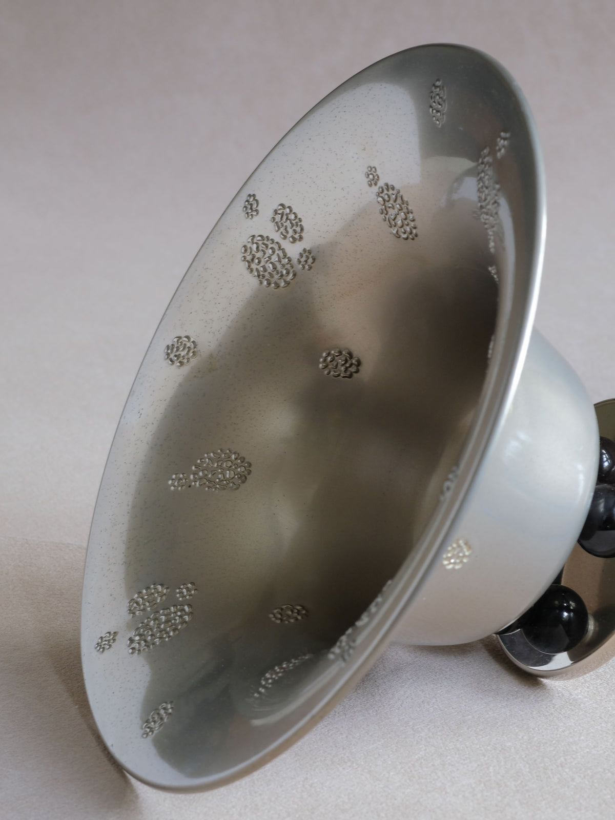 WMF Metal Pedestal Tazza Bowl with Glass Insert, c.1909–1914, Germany