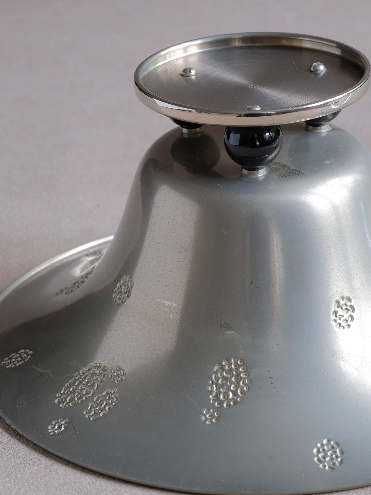 WMF Metal Pedestal Tazza Bowl with Glass Insert, c.1909–1914, Germany