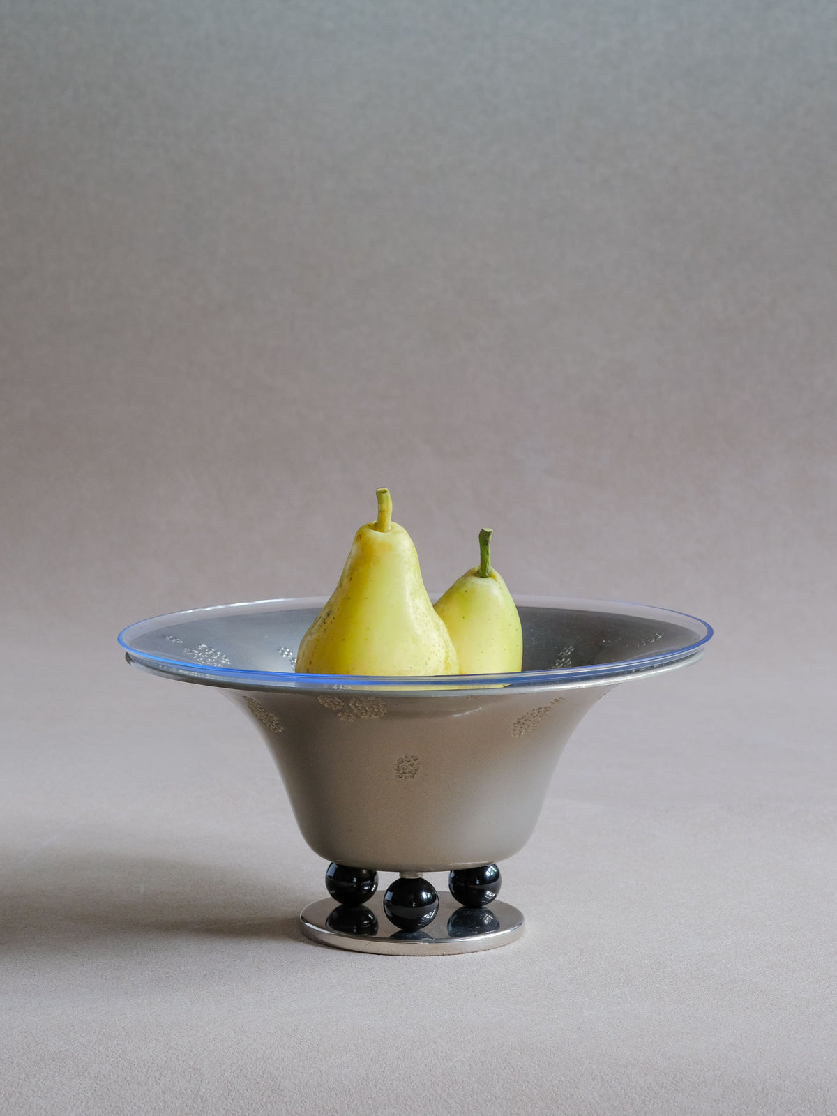 WMF Metal Pedestal Tazza Bowl with Glass Insert, c.1909–1914, Germany